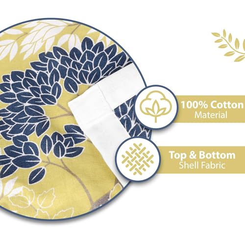 Divine Casa 100% Cotton Double Dohar | Soft & Breathable AC Blanket | Lightweight Summer Quilt | Reversible Design | 220 x 205 CM, Lemon Drop Yellow - Image 4