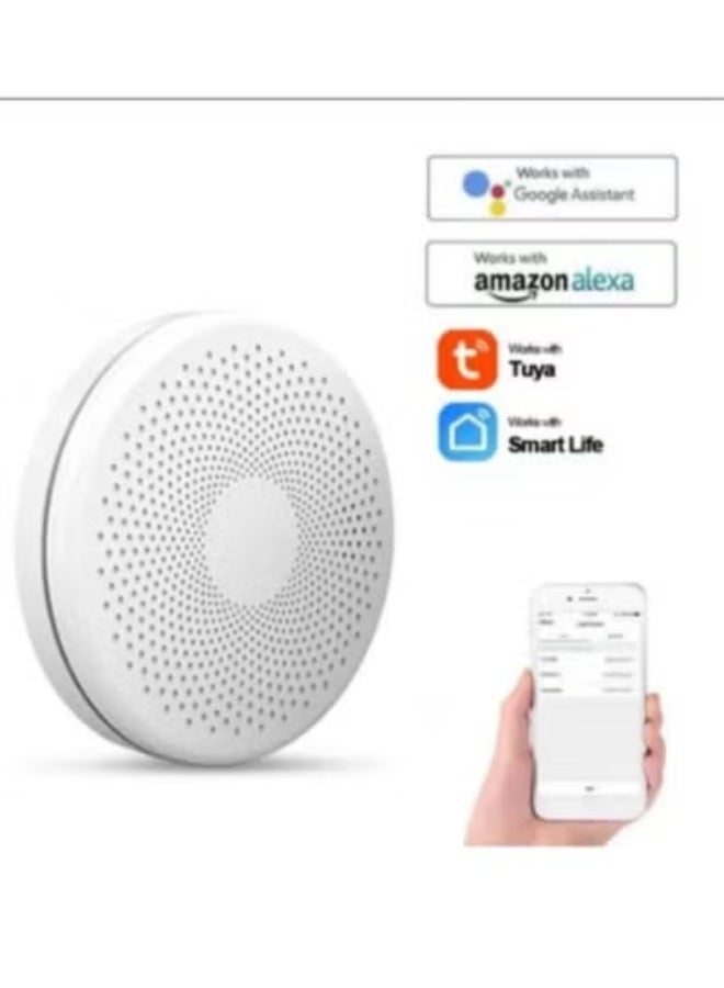 Tuya Smart WiFi Carbon Monoxide  Fire Alarm – Battery Powered Security Detector with Remote Control via Smart Life App - Image 1