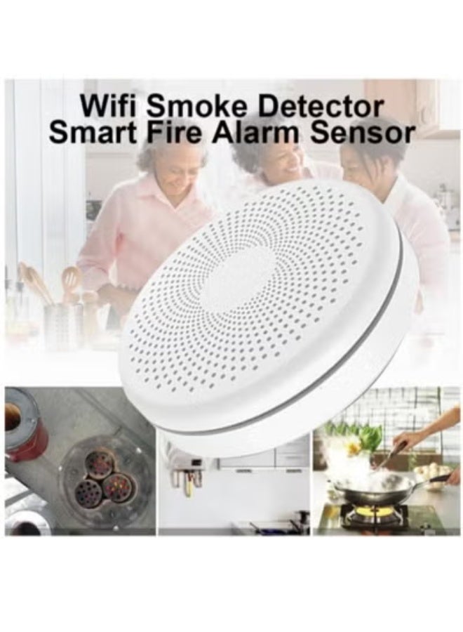 Tuya Smart WiFi Carbon Monoxide  Fire Alarm – Battery Powered Security Detector with Remote Control via Smart Life App - Image 2