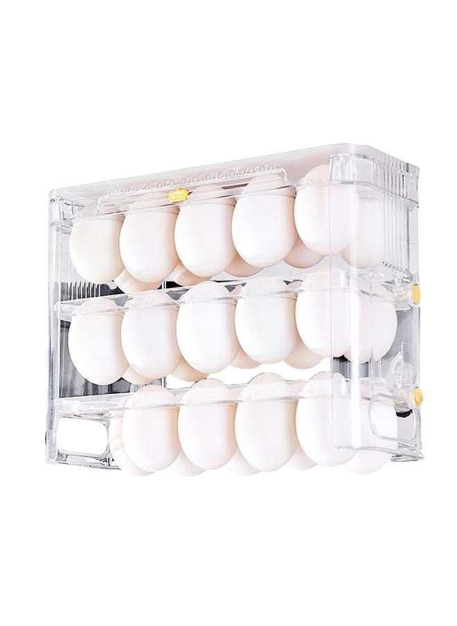 Thoraya Refrigerator Egg Holder Space Saving Kitchen Egg Organizer Reversible Installation Plastic Egg Storage Container for Home  - Image 4