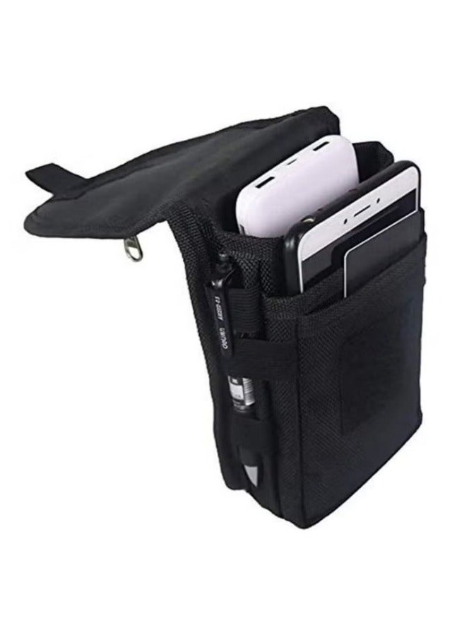 Phone Case Holder, Large Smartphone Pouch, Multi-Purpose Phone Belt Pouch, Cell Phone Tool Holder, Tactical Phone Holster Carrying Case, Belt Loop Pouch Men's Waist Pocket for Hiking & Rescue  - Image 1
