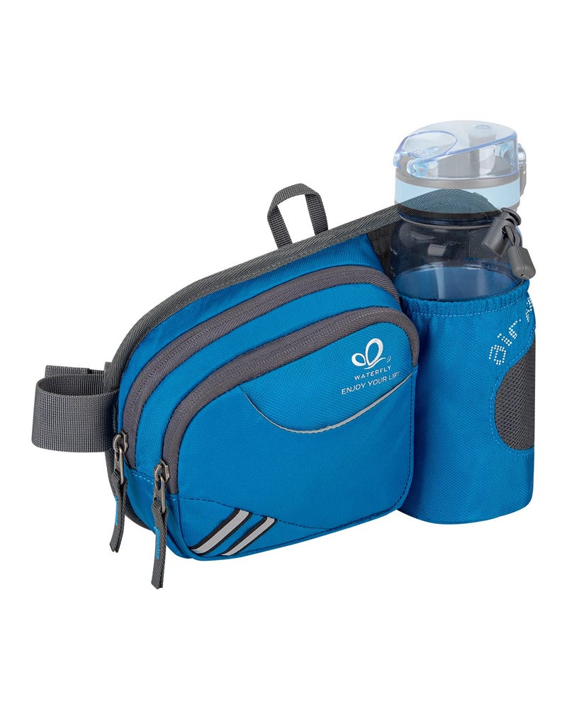 WATERFLY Fanny Pack Waist Bag: Waist Pack for Women Men with Water Bottle Holder Hiking Fanny Pack for Running Walking DogWalking Travel Cycling - Image 1