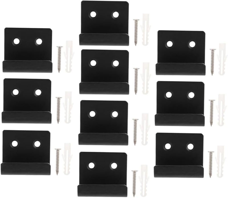 10pcs Wall Mounted Ceramic Tile Hangers with Fasteners Durable Display Holders for Living Room Bedroom - Image 2