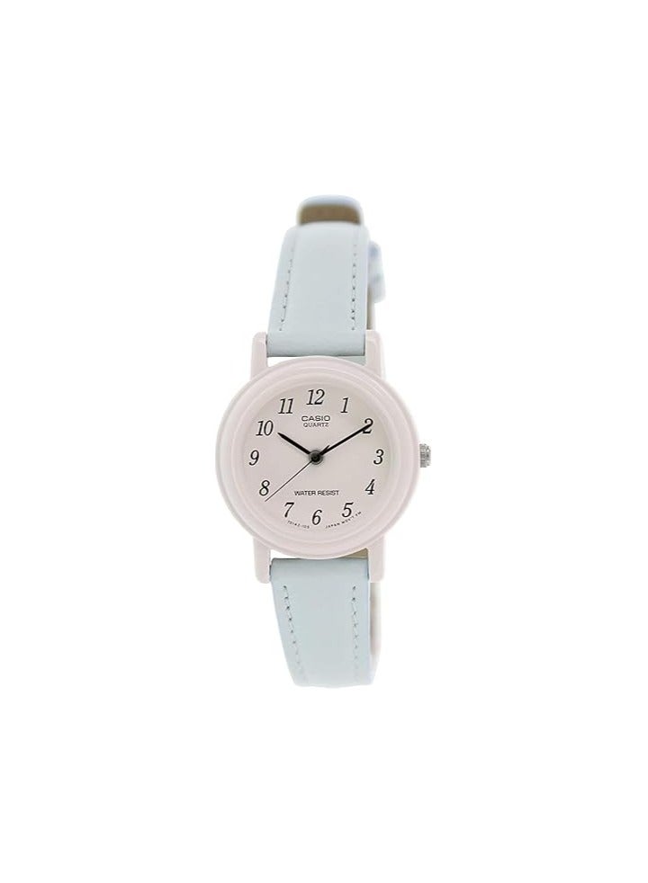 Casio Womens Quartz Watch, Analog Display and Leather Strap - Image 1
