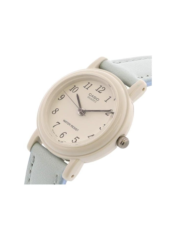 Casio Womens Quartz Watch, Analog Display and Leather Strap - Image 2