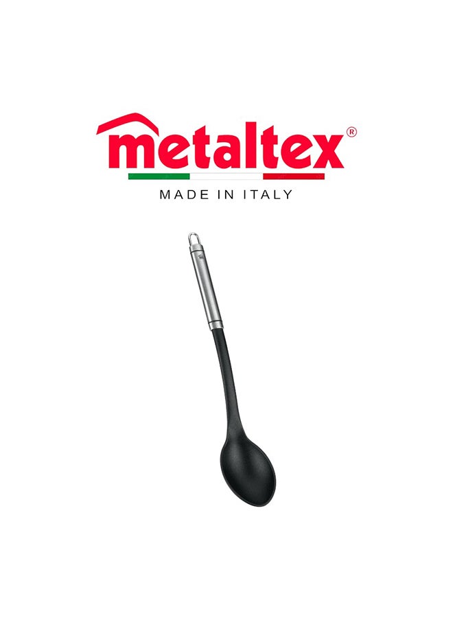 Metaltex Honor Serving Spoon 35cm , Stainless Steel Kitchen Spoon with Soft-Touch Grip Handle, Durable Cooking & Serving Utensil - Image 1