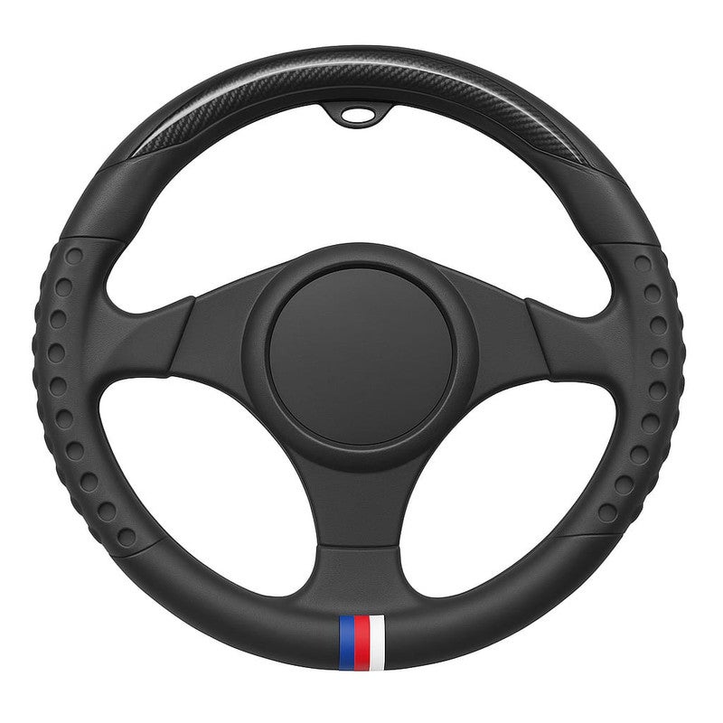 - غطاء عجلة قيادة السيارة -اسود