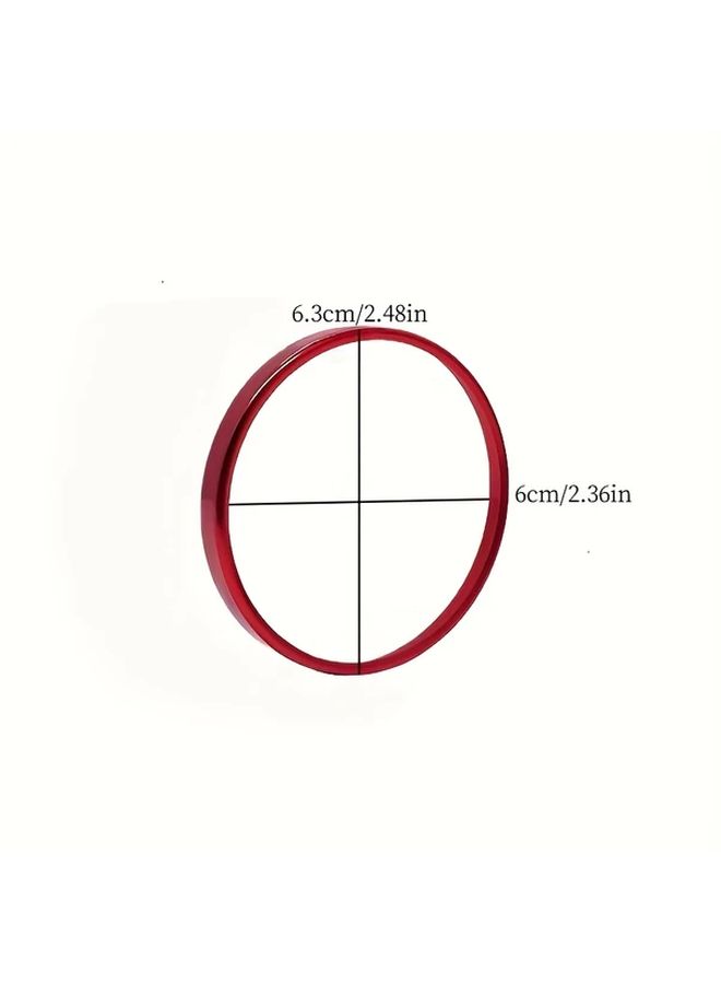 1pc Aluminum Decorative Ring For Car Automatic Headlight Switch Frame Golden Sticker Suitable For Magotan Jetta Golf CC And Tiguan L - Image 2
