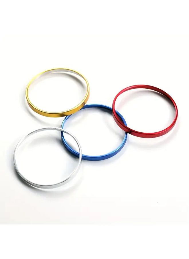 1pc Aluminum Decorative Ring For Car Automatic Headlight Switch Frame Golden Sticker Suitable For Magotan Jetta Golf CC And Tiguan L - Image 5