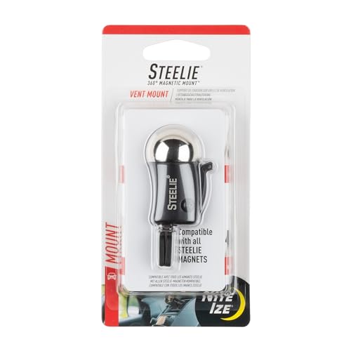 Nite Ize Steelie Vent Mount - Additional Car Vent Mount for Cell Phones - Compatible Phone Accessories for Steelie Magnetic Phone Mounting System - Image 1