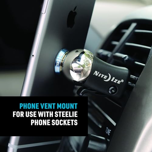 Nite Ize Steelie Vent Mount - Additional Car Vent Mount for Cell Phones - Compatible Phone Accessories for Steelie Magnetic Phone Mounting System - Image 4