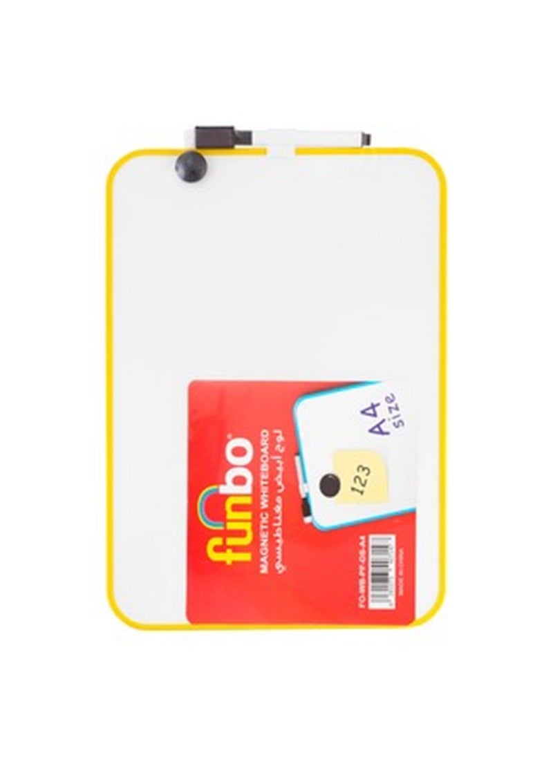 Funbo - A4 Size Whiteboard With Accessories Assorted Colours - Image 1