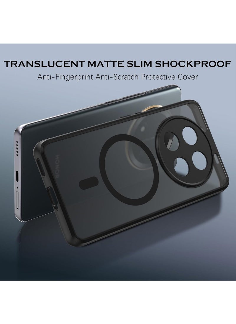 X-level Honor X9C Magnetic Case Cover,Compatible with Mag-Safe,Anti-Scratch,Slim Translucent Matte Back Soft Bumper Phone Case Cover for X9C 5G  - Image 4