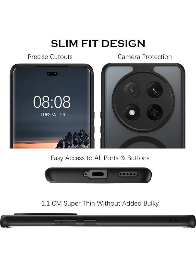 Honor X9C Magnetic Case Cover,Compatible with Mag-Safe,Anti-Scratch,Slim Translucent Matte Back Soft Bumper Phone Case Cover for X9C 5G