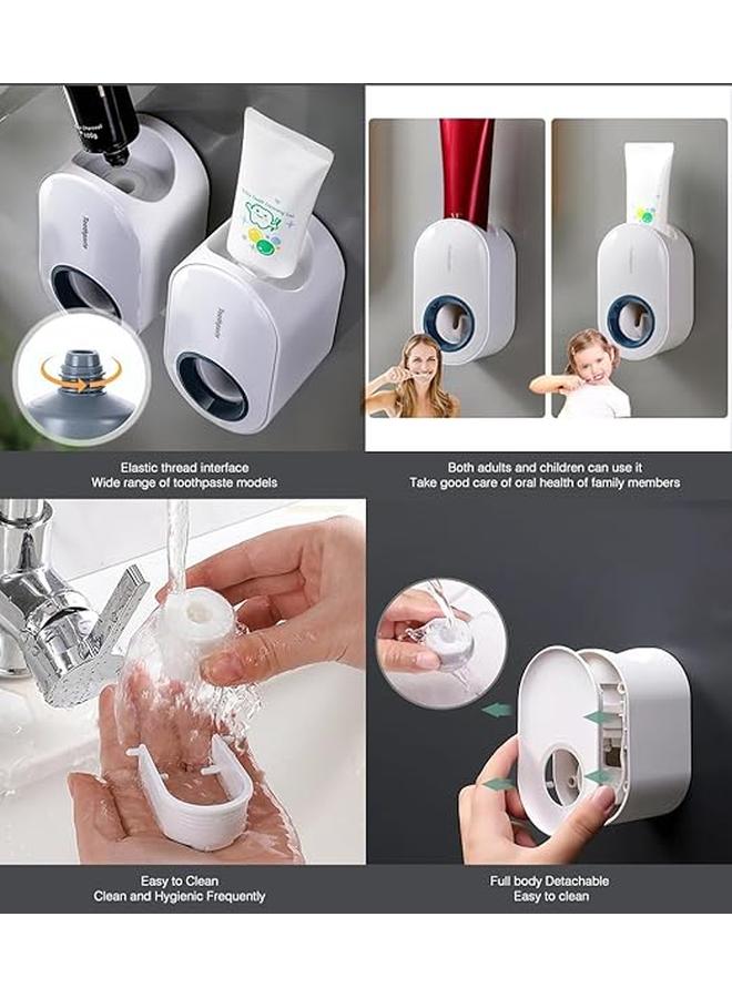 Automatic Toothpaste Dispenser, Wall Mounted, Hands-Free (Grey)  - Image 2