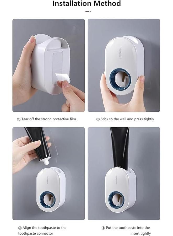 Automatic Toothpaste Dispenser, Wall Mounted, Hands-Free (Grey)  - Image 4