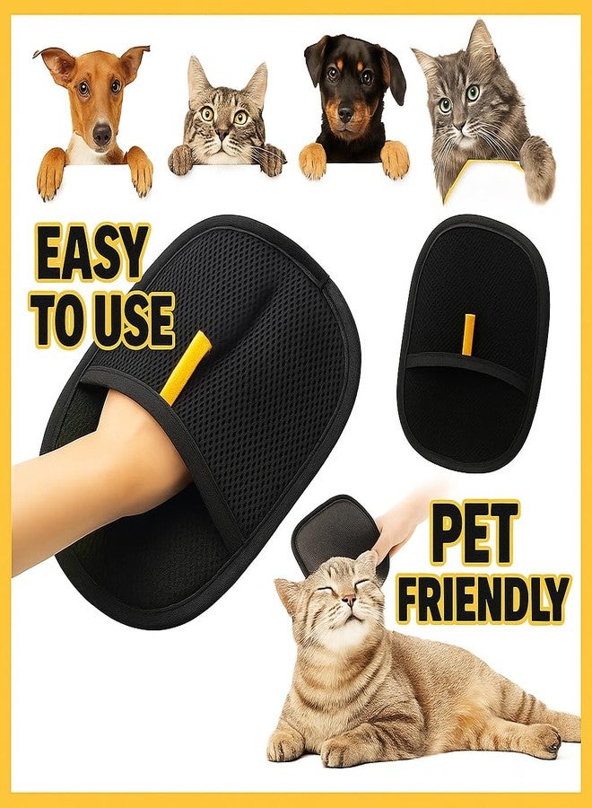 Electrostatic Pet Hair Removal Glove and Grooming Gloves | Ultimate Pet Hair Remover for Cats and Dogs | Perfect for Grooming | Furniture Cleaning - Image 2