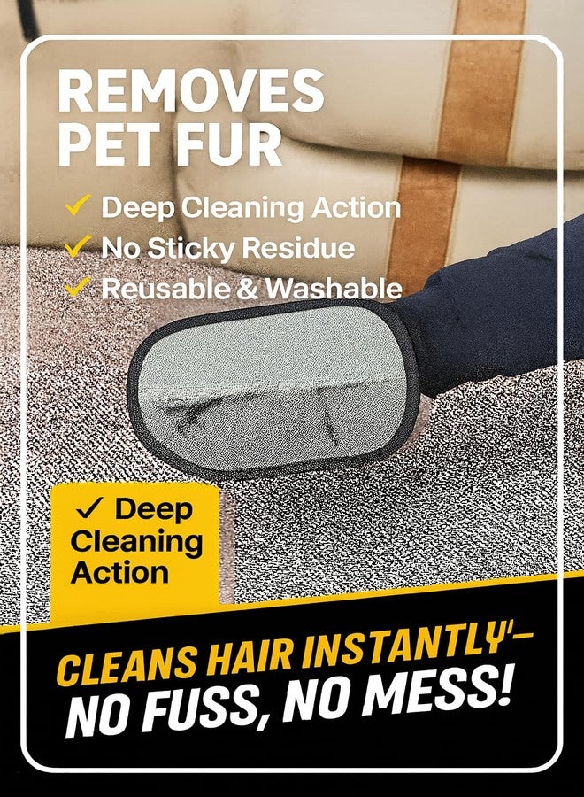 Electrostatic Pet Hair Removal Glove and Grooming Gloves | Ultimate Pet Hair Remover for Cats and Dogs | Perfect for Grooming | Furniture Cleaning - Image 4