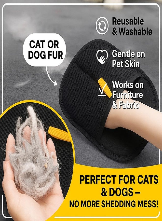 Electrostatic Pet Hair Removal Glove and Grooming Gloves | Ultimate Pet Hair Remover for Cats and Dogs | Perfect for Grooming | Furniture Cleaning - Image 3