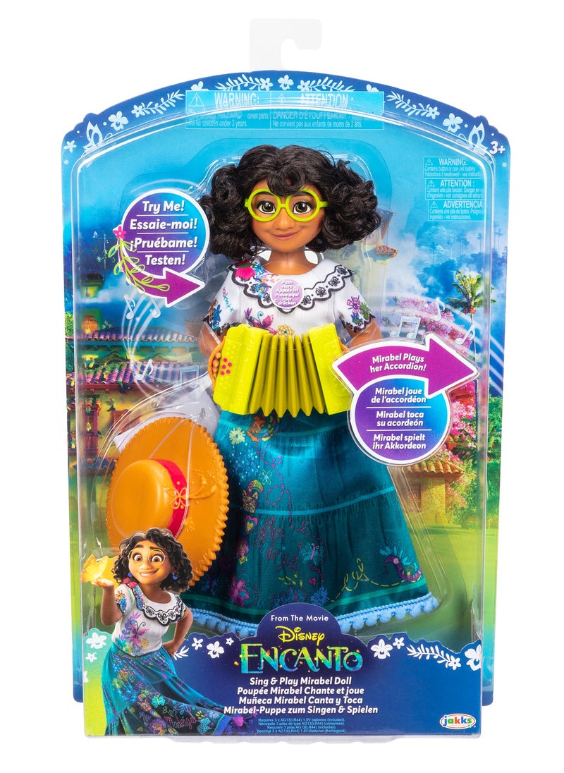 Disney - Encanto Sing and Play Mirabel Feature Doll 11-Inches | Fashion Doll | The Madrigal Family | Collectible Doll | Gift for Kids and Teens - Image 1