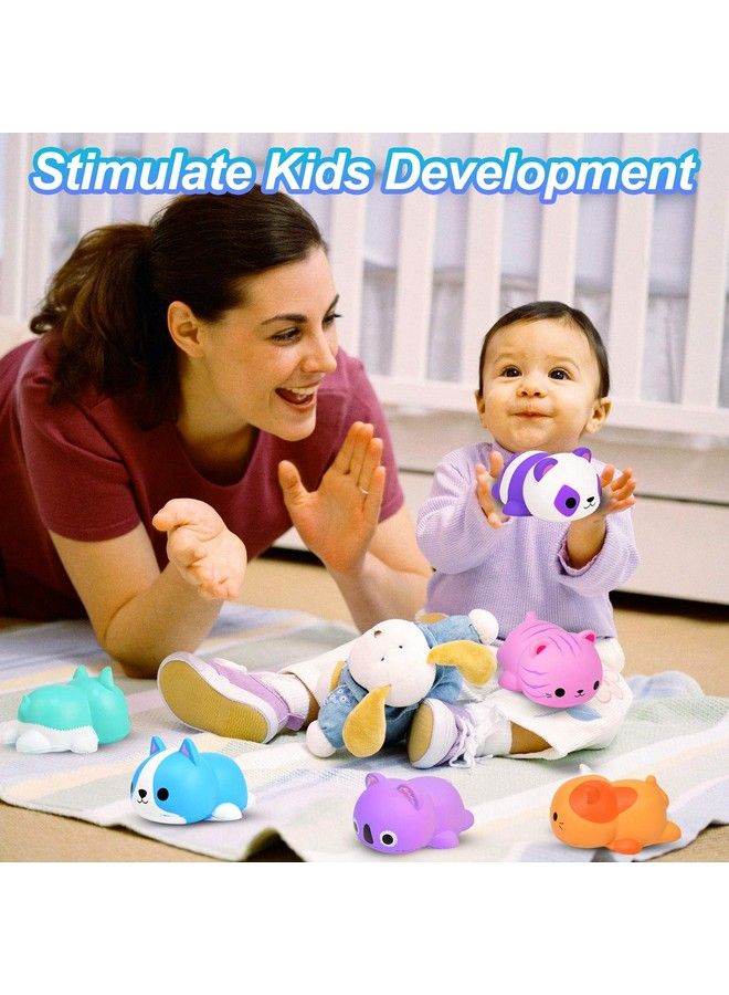 FLY2SKY 6Pcs Jumbo Squishies Slow Rising Squishies Animal Newest Cat Squishy Toys Party Favors Goodies Bags Class Prize Scented & Kawaii Squishys Stress Relief Toys For Adults - Image 4