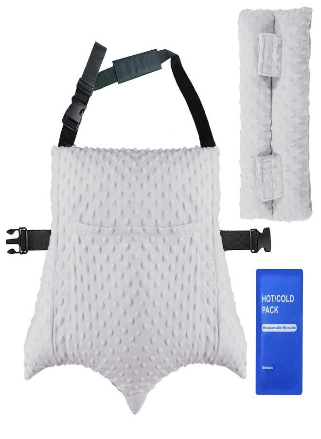 galactruly Hysterectomy Pillow, Mastectomy Pillow, 3 Pcs-Hysterectomy Recovery Must Haves, Surgery Recovery Ice/Hot Pack, Seatbelt Pillow, C-Section Recover Essentials - Image 1