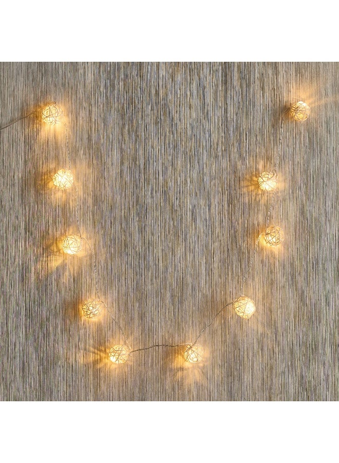 Home Box Rattan Ball LED String Lights for Home Decor - Image 1