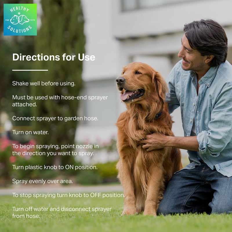 Healthy Solutions For Pets Yard Odor Eliminator for Dogs Plus Citronella - Outdoor Yard Deodorizer for Dog Urine & Poop - 32 fl oz Spray Eliminates Smell from Lawn and Yard - Use on Grass, Patios, Gravel, Concrete & More - Image 4