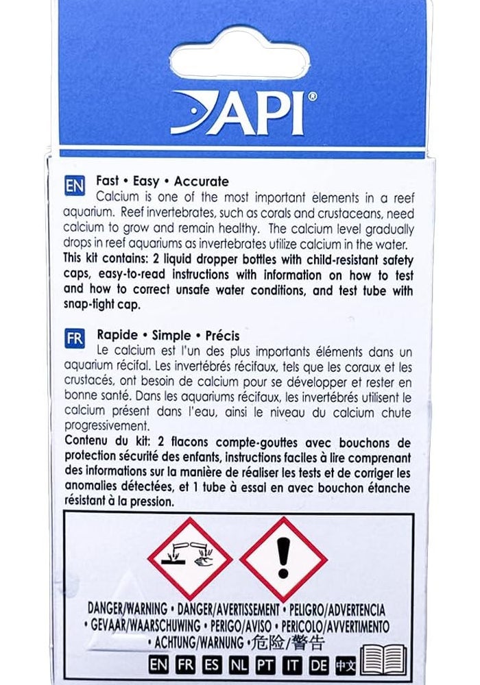 API Calcium Test Kit for Saltwater Aquariums - Essential Water Quality Testing for Healthy Coral Growth - Image 2