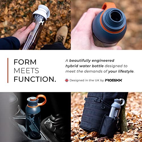 Promixx FORM Water Bottle - Premium Large Water Bottles for Hydration, Infusions and Supplements - Lifetime Durability, Leakproof Water Bottle BPA Free - 26oz / 760ml, Graphite Gray - Image 2