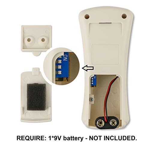 Eogifee Ceiling Fan Remote Control with Reverse, Light Dimmer, 3 Speed Adjustable Control of Replacement of Hampton Bay CHQ7080T UC7080T Remote Control Only Remote - Image 3