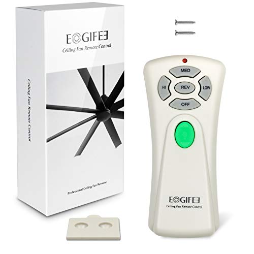 Eogifee Ceiling Fan Remote Control with Reverse, Light Dimmer, 3 Speed Adjustable Control of Replacement of Hampton Bay CHQ7080T UC7080T Remote Control Only Remote - Image 2