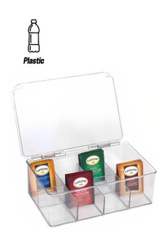 Beauenty Tea Bag Organizer,Stackable Tea Bag Storage with Lid,Coffee and Tea Organizer for Kitchen Pantry Cabinets and Countertops, Holder for Tea Bags,Coffee,Sugar Packets,Condiments,Small Packets  - Image 1
