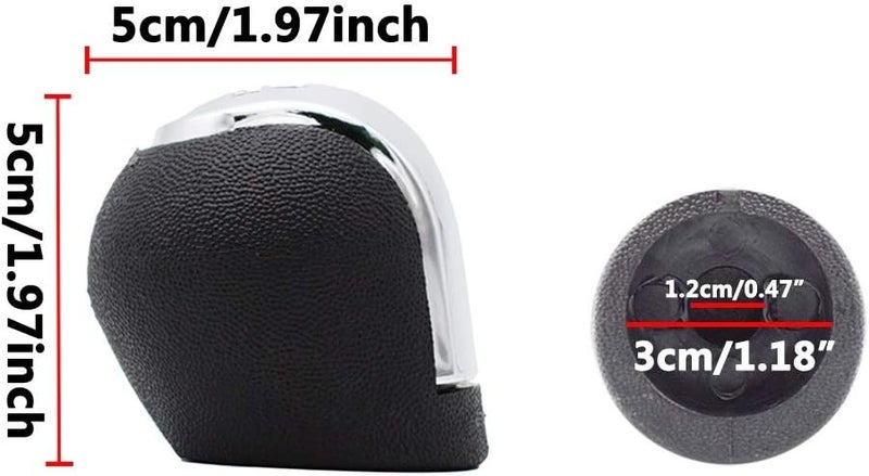 QASULER Chromed Car Gear Shift Knob for Opel and Vauxhall - Image 2