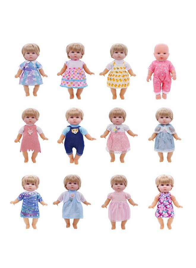 Digabi Girl Doll Clothes And Accessories 12 Sets Doll Clothes For 12 Inch Dolls Alivebaby Doll Clothes Dress Pajamas Swimsuits Lovely Baby Doll Outfits Accessories For Christmas Birthday For Little Girl - Image 3