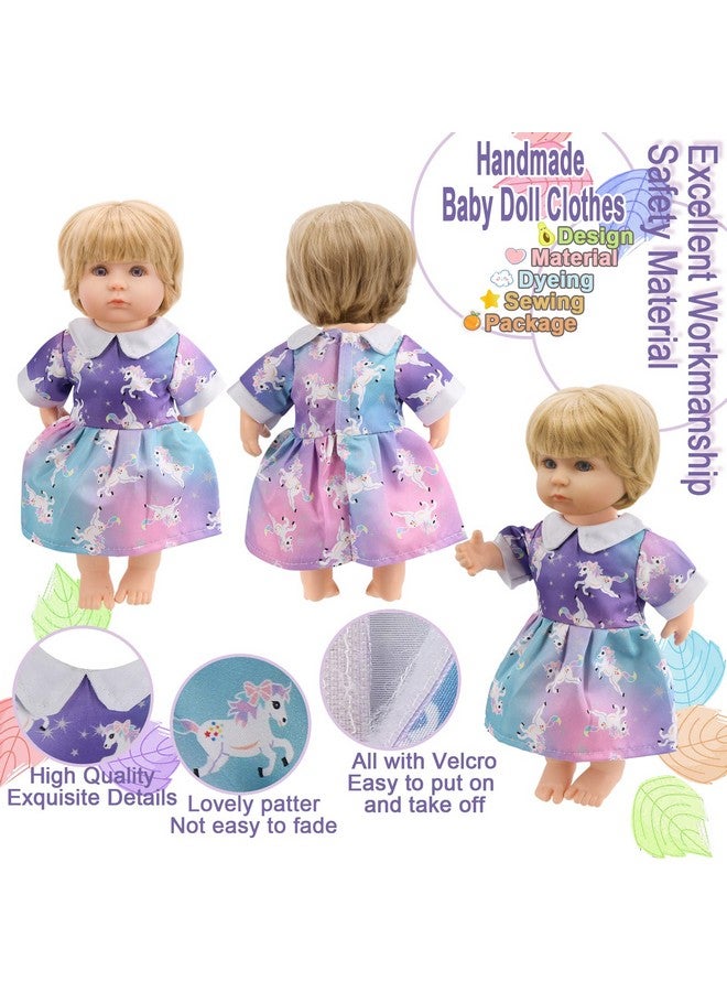 Digabi Girl Doll Clothes And Accessories 12 Sets Doll Clothes For 12 Inch Dolls Alivebaby Doll Clothes Dress Pajamas Swimsuits Lovely Baby Doll Outfits Accessories For Christmas Birthday For Little Girl - Image 4