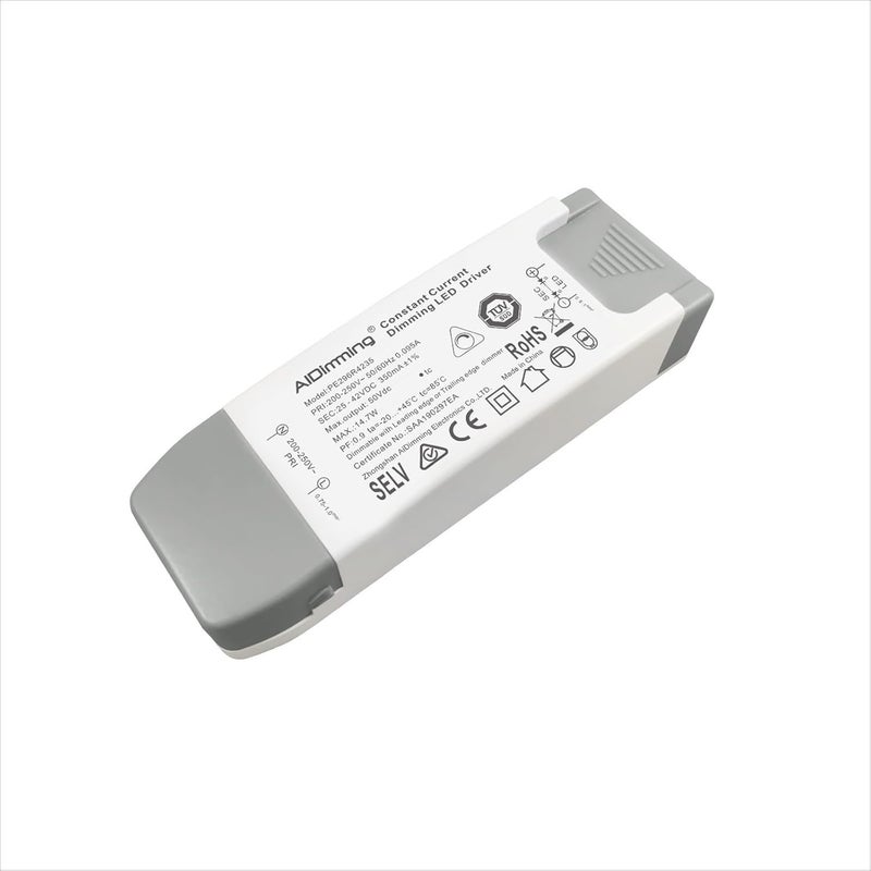 مصدر طاقة قابل للتحكم بواسطة تراياك (Triac dimmable Power Supply)، مصدر طاقة لتخفيف سطوع الإضاءة LED بتقنية القطع الخلفي (LED Back-Cut dimming Power Supply)، مصدر طاقة لتخفيف سطوع الإضاءة السفلية (Downlight dimming Power Supply) بقدرة 15 واط. - Image 2