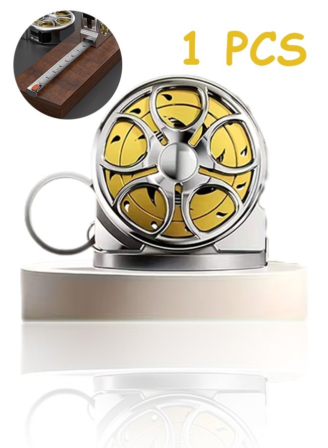 شريط قياس متري من الفولاذ المقاوم للصدأ مقاس 78.74 بوصة، مسطرة قابلة للسحب مقاومة للماء والصدأ بتصميم مجوف لسهولة التنظيف والحمل في الجيب (ذهبي) - Image 1