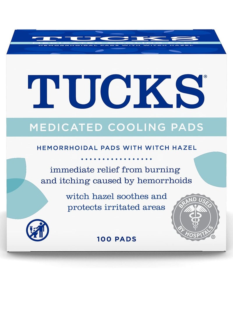 Tucks - Medicated Cooling Pads, 100 Pads - Image 1