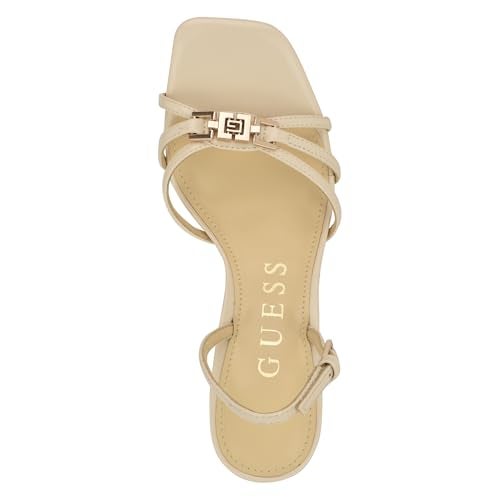 Guess Women's TWILLA Heeled Sandal, Ivory 150, 5 - Image 5