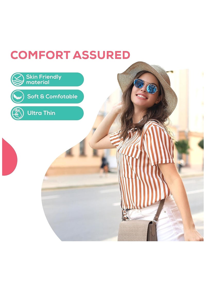 عشية أي وقت مضى فوط امتصاص العرق تحت الإبط للاستخدام مرة واحدة، قابلة للطي، ماصة للعرق، مقاومة للبقع، بتقنية مضادة للبكتيريا، تمتص الروائح الكريهة، لطيفة على البشرة، آمنة على الأقمشة - Image 4