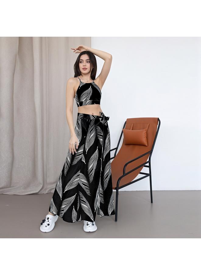 Y&D 3 Piece Swimsuits for Women High Waisted Bikini Sets Retro Swimsuit with Cover up Beach Wrap Skirt - Image 1