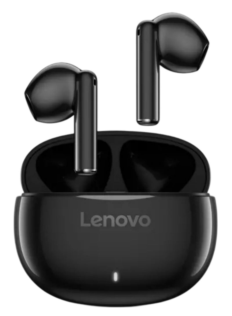 Lenovo E310 True Wireless Stereo Earbuds, Bluetooth 5.3, 13mm Drivers, AI Call Noise Reduction, 20 Hours Playtime, USB-C Charging, Lightweight - Black , with 1-Year Replacement Warranty Black - Image 1