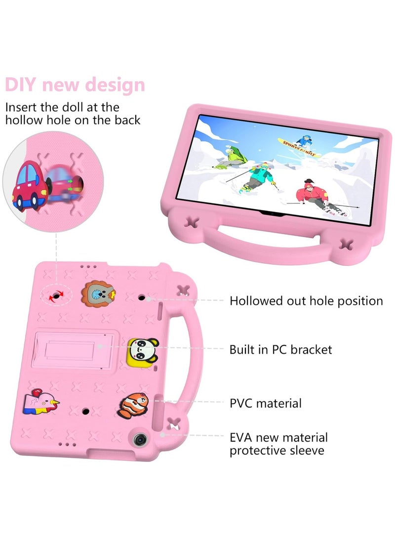 VKL Case Compatible with Honor Pad X8 10.1" 2022 /Honor Pad X8 Lite/Huawei MatePad SE 10.1" 2022/MatePad T10s 10.1"/MatePad T10 9.7"/Enjoy Tablet 2 10.1", Handle/Shoulder Strap/Stand,Pink - Image 2