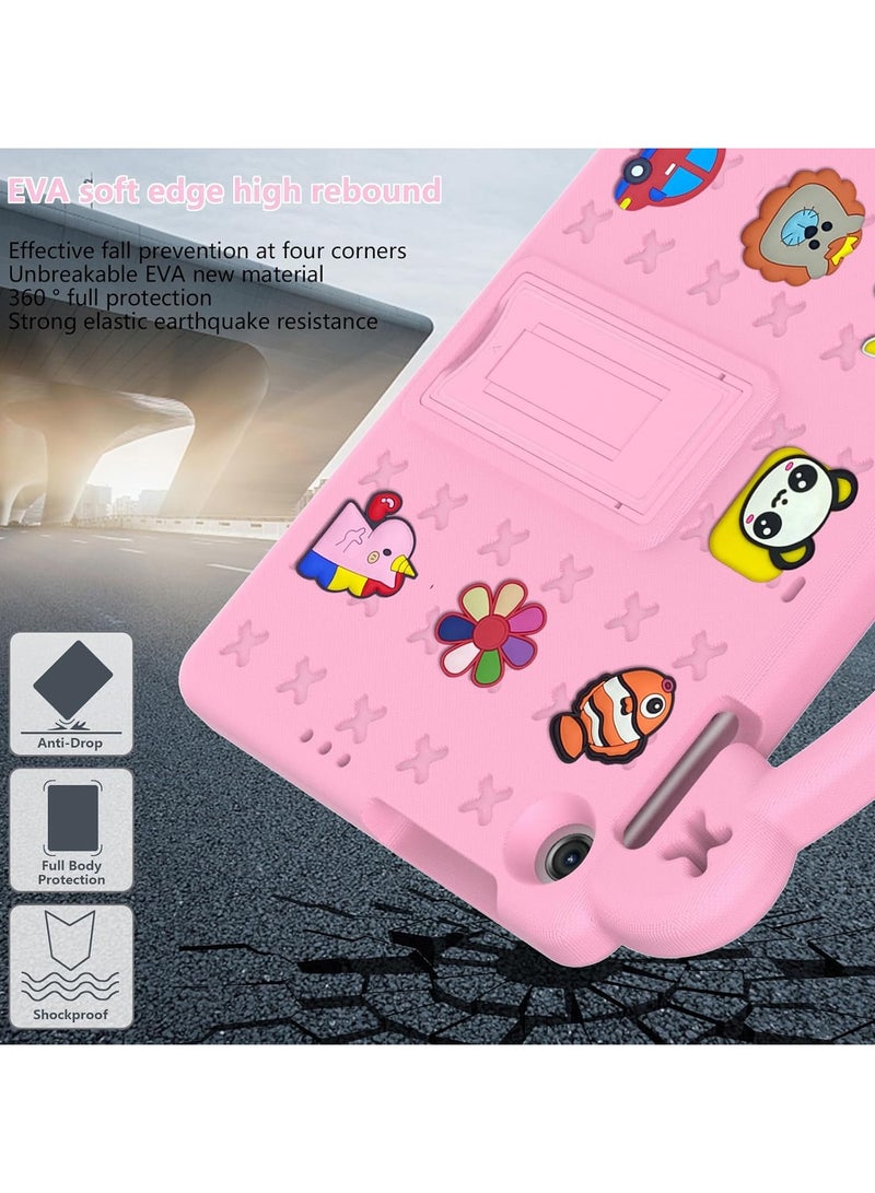 VKL Case Compatible with Honor Pad X8 10.1" 2022 /Honor Pad X8 Lite/Huawei MatePad SE 10.1" 2022/MatePad T10s 10.1"/MatePad T10 9.7"/Enjoy Tablet 2 10.1", Handle/Shoulder Strap/Stand,Pink - Image 5