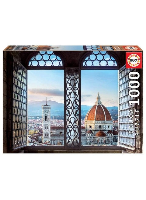 Views Of Florence 1000 Piece Jigsaw Puzzle Puzzle Glue Included Completed Image Measures 26.8" X 18.9" Ages 14+ (18460)