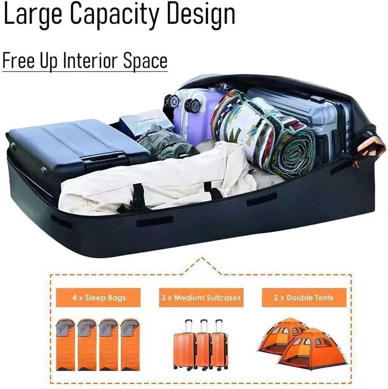 Car Rooftop Cargo Carrier Bag for Fiat Linea 323 2007-2018,Waterproof Anti-Tear Rooftop Bag car top Cargo Bag with Door Hooks and Non-Slip Mat - Image 4