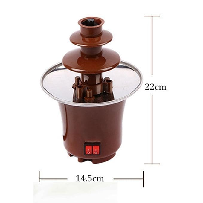 ZAEGO ZAEGO Mini Chocolate Fondue Fountain Machine  - Image 4
