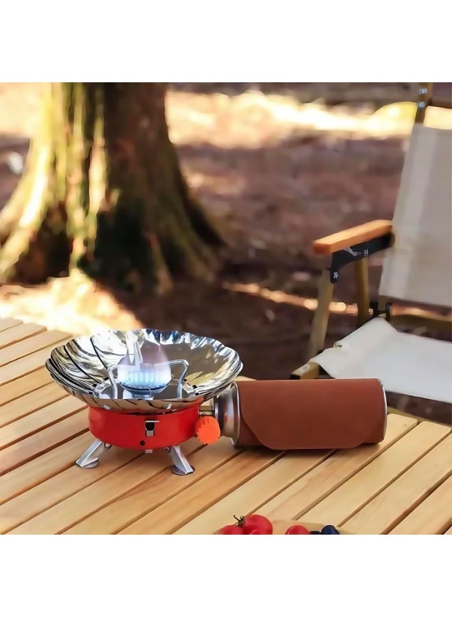 Kovar Portable Windproof Camping Stove, Outdoor Cooking Gas Stove with Piezo Ignition, Compatible with Butane and Propane, Lightweight Stainless Steel Stove for Hiking, Travel and Picnics K-203 - Image 3