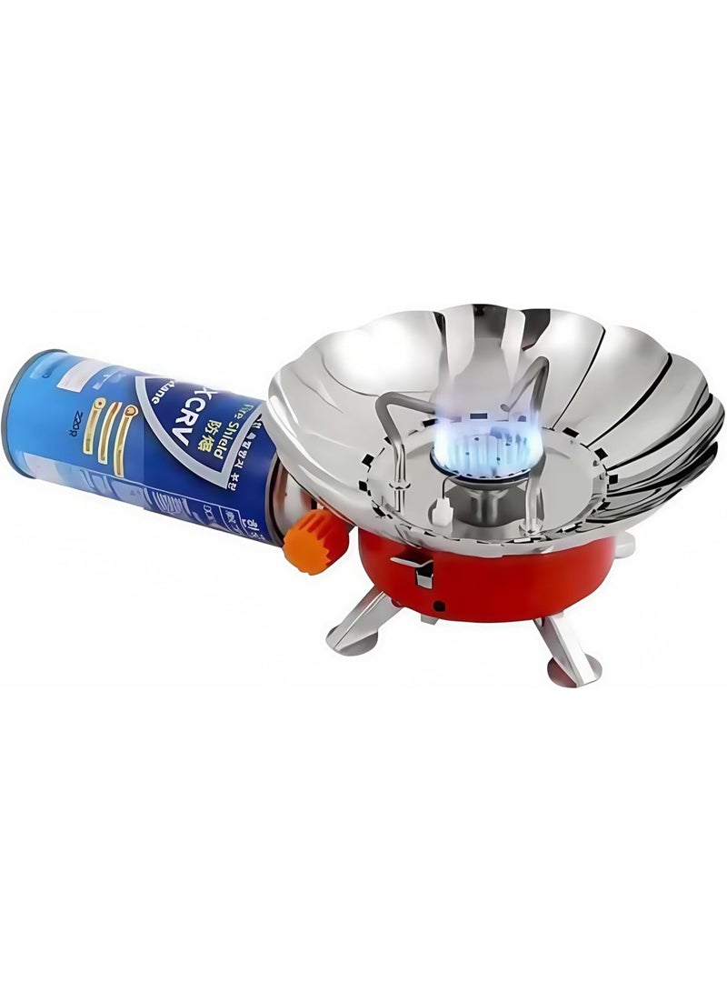 Kovar Portable Windproof Camping Stove, Outdoor Cooking Gas Stove with Piezo Ignition, Compatible with Butane and Propane, Lightweight Stainless Steel Stove for Hiking, Travel and Picnics K-203 - Image 4